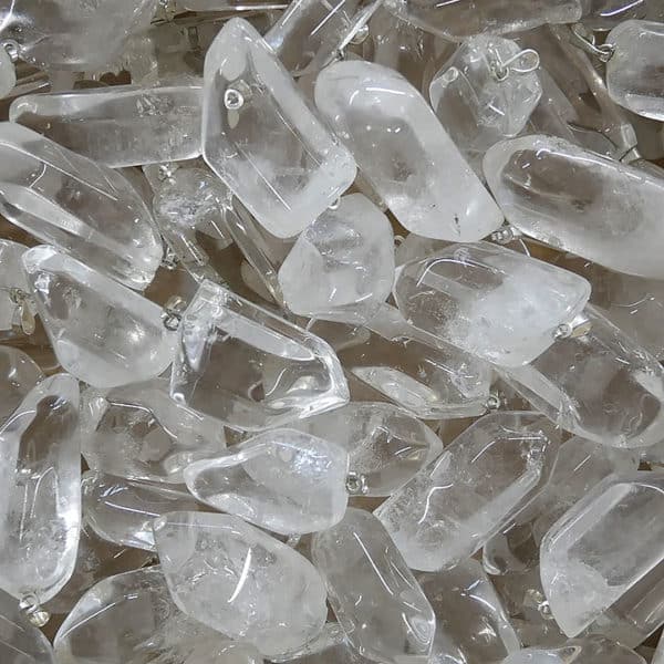 Lot de pendentifs cristal de roche
