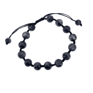 Shamballa Jaspe gris Cabossé