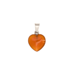 Pendentif Coeur Cornaline