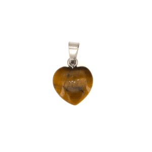 Pendentif Coeur Oeil de Tigre