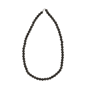 Collier Obsidienne 6mm