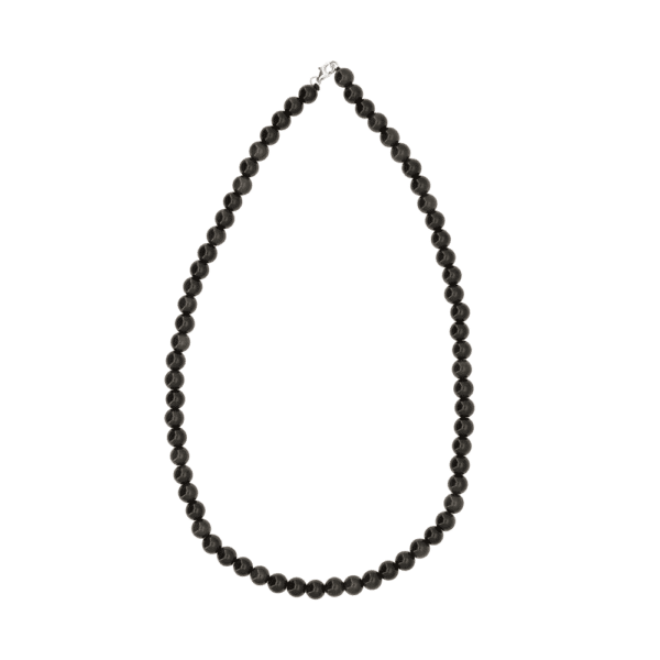 Collier Obsidienne 6mm