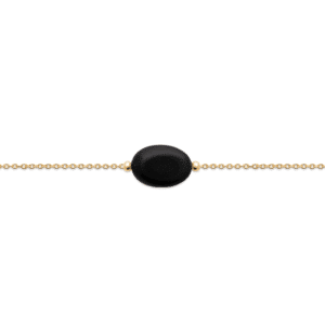 Bracelet Rigel - Plaqué Or et Obsidienne
