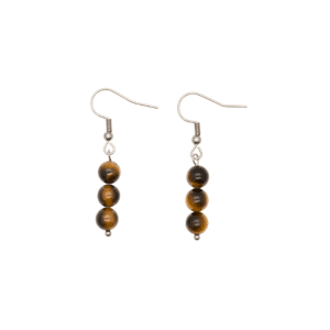 Boucles d'Oreilles Colette - Œil de Tigre